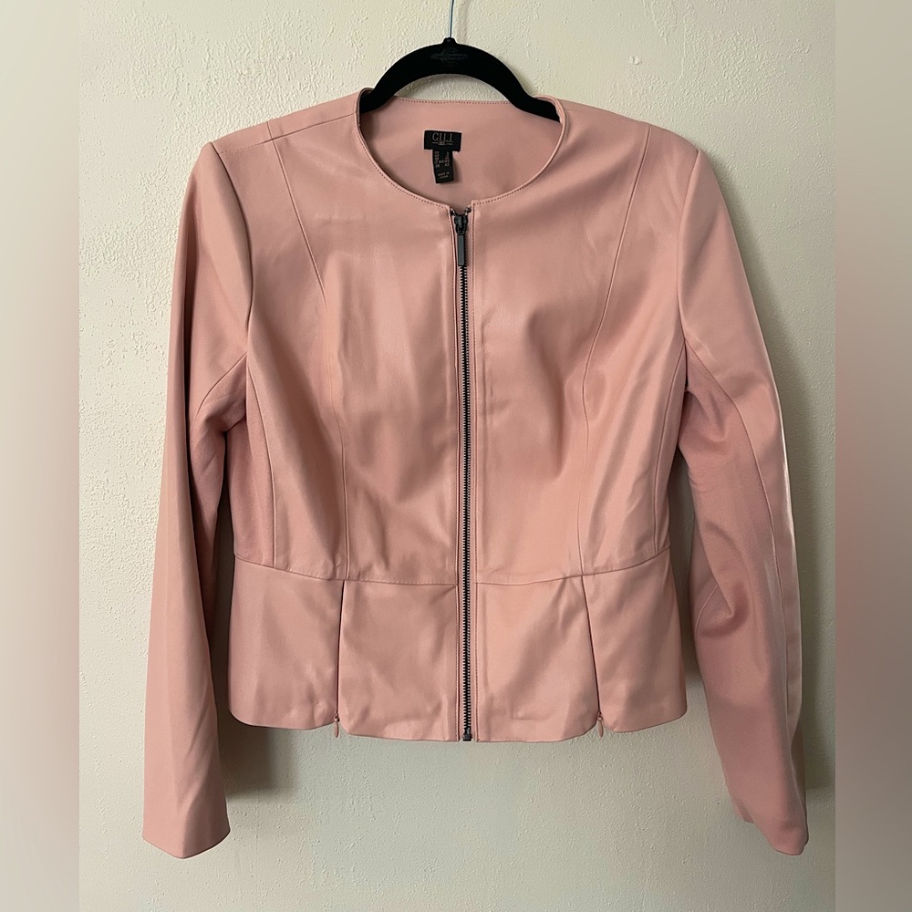 Got It, Love It - Pink Leather Jacket - size 8